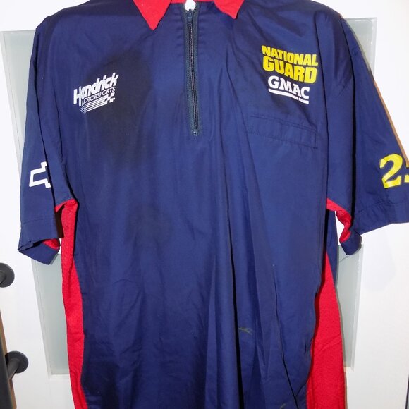 Hendrick Motorsports National Guard GMAC Pit Crew Shirt #25 Size XL Men's - Picture 1 of 3